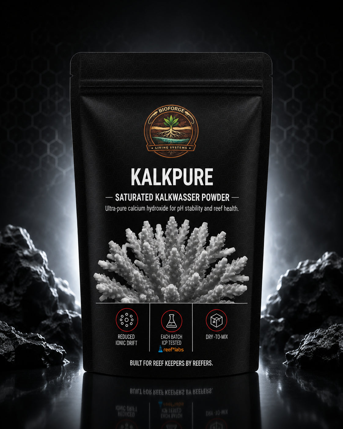 BioForge KalkPure saturated kalkwasser powder refill pouch